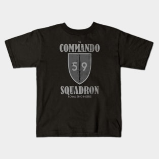 59 Commando Squadron (distressed) Kids T-Shirt